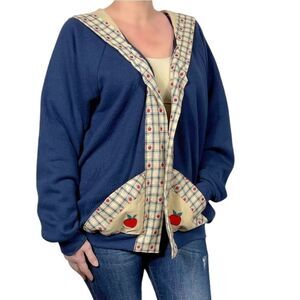 Hand Made One Of A Kind Teachers Apple Cardigan